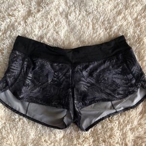 Lululemon Speed Shorts.